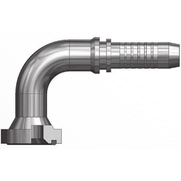 Kalın Tip Flanşlı 90° Hortum Rekoru 6000 Serisi